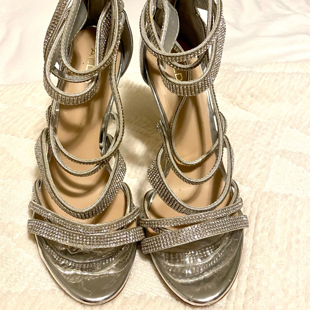 Rhinestone high heels size 7